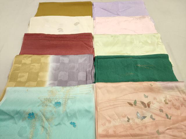 平和屋着物★和装小物　帯揚げ10枚セット　正絹　逸品　DABA8137xg