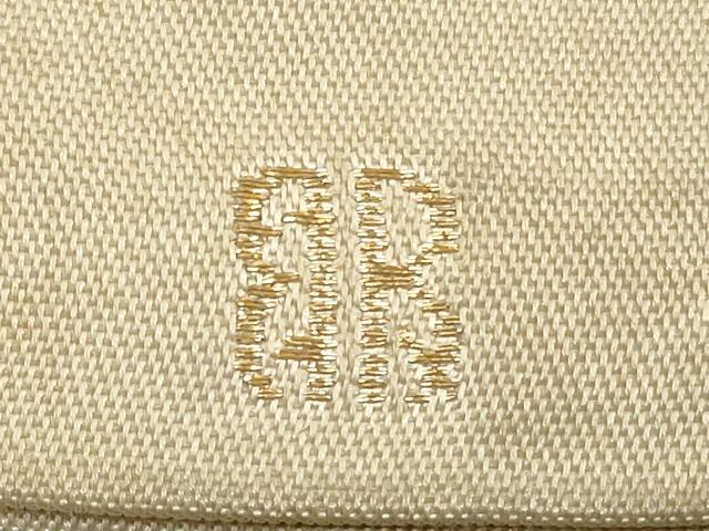 平和屋着物◎西陣　服部織物謹製　六通柄　本袋帯　銀鳥錦　金糸　正絹　逸品　DABA8152xg
