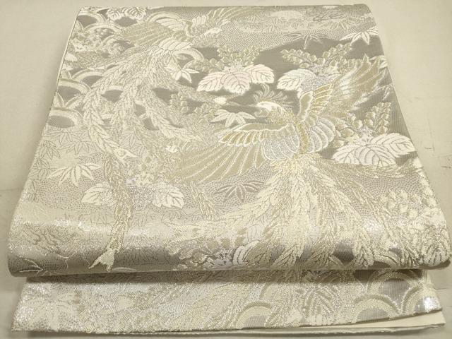 平和屋着物◎六通柄袋帯　鳳凰花文　金銀糸　正絹　逸品　DABA8169xg