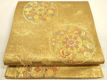 平和屋着物◎六通柄袋帯　天平の国宝　金糸　引箔　正絹　逸品　DABA8201xg