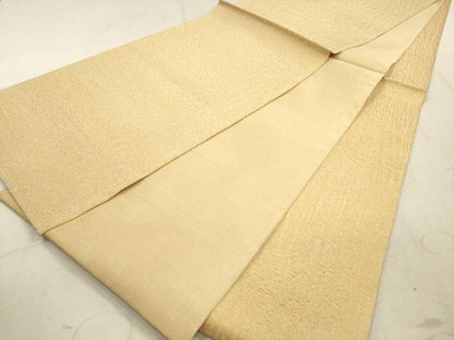 平和屋着物▽全通柄 本袋帯 スリーシーズン 春夏秋 櫛織 霞文 正絹 逸品 DABA8220xg