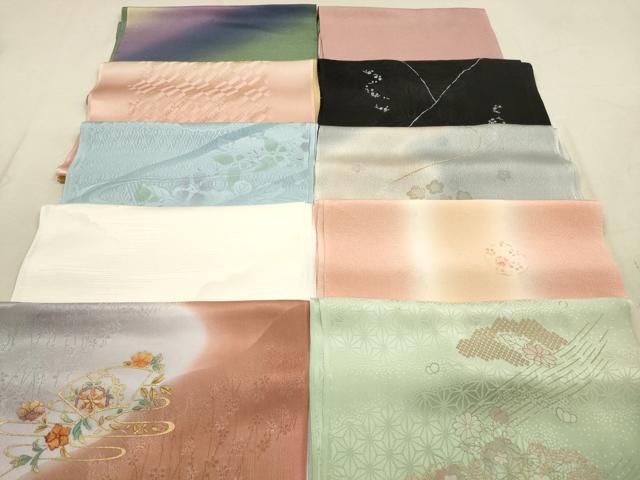 平和屋着物★和装小物　帯揚げ10枚セット　丹後ちりめん　正絹　逸品　DABA8295xg