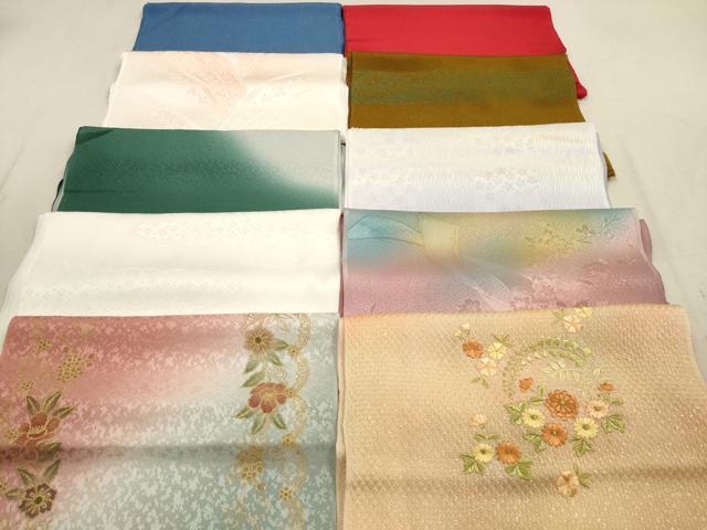 平和屋着物★和装小物　帯揚げ10枚セット　丹後ちりめん　正絹　逸品　DABA8298xg