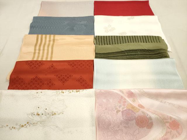 平和屋着物★和装小物　帯揚げ10枚セット　丹後ちりめん　正絹　逸品　DABA8300xg
