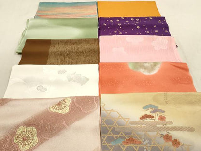 平和屋着物★和装小物　帯揚げ10枚セット　丹後ちりめん　正絹　逸品　DABA8301xg
