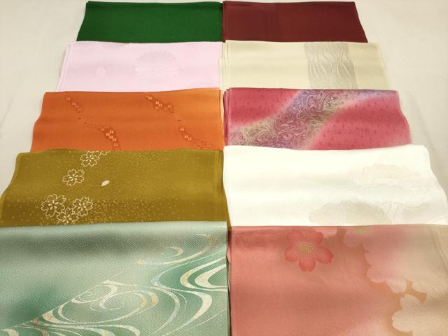 平和屋着物★和装小物　帯揚げ10枚セット　正絹　逸品　DABA8306xg