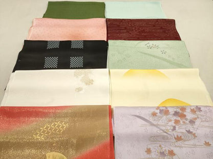 平和屋着物★和装小物　帯揚げ10枚セット　正絹　逸品　DABA8310xg