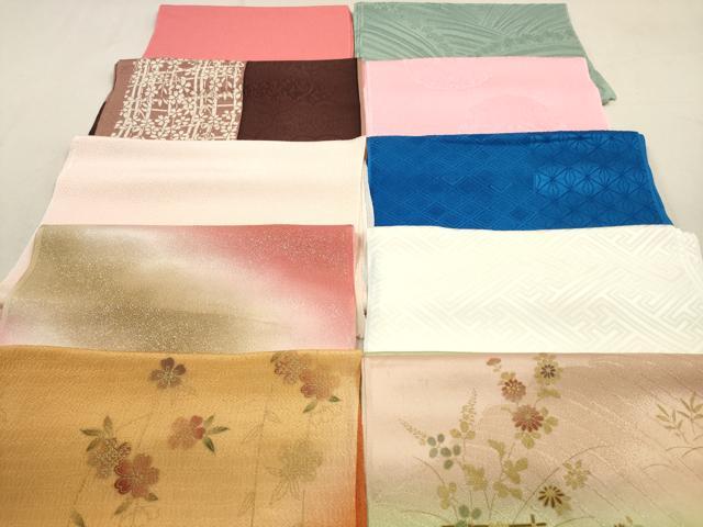 平和屋着物★和装小物　帯揚げ10枚セット　正絹　逸品　DABA8311xg