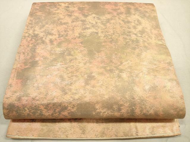 平和屋着物◎六通柄袋帯　霞文　正絹　逸品　DABA8313xg