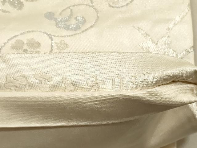 平和屋着物◎六通柄袋帯 草花文 金銀糸 やまと誂製 正絹 逸品 DABA8353xg