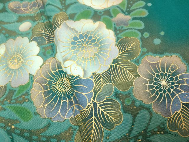 辻が花  着物 金彩 平和屋着物○訪問着 辻が花 暈し染め 金彩 正絹 逸品 DABA8576du