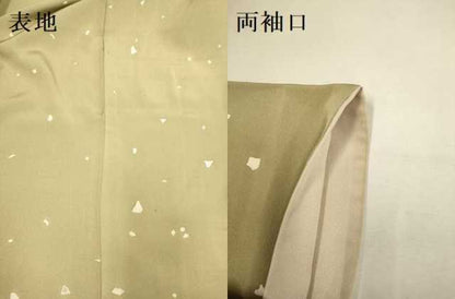 平和屋着物●男性　色留訪問着　作家物　手描き　箔散らし松文　暈し染め　正絹　逸品　DABA8669du