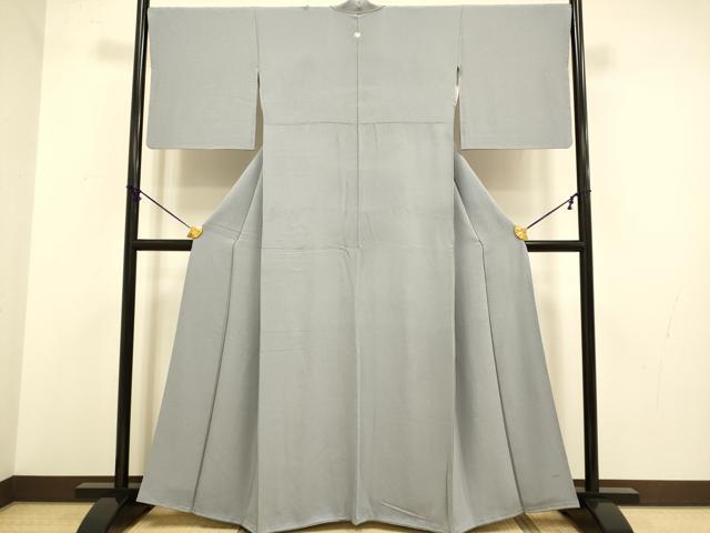 平和屋着物●上質な色無地　桔梗鼠色　正絹　逸品　DABA8881du 平和屋着物○上質な色無地 桔梗鼠色 正絹 逸品 DABA8881du