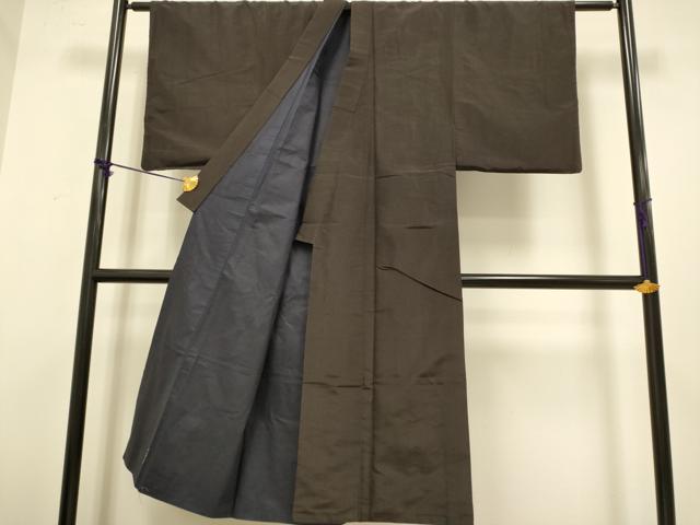 平和屋着物■男性 紬地 縞 正絹 逸品 DABA8916du