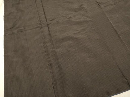平和屋着物■男性 紬地 縞 正絹 逸品 DABA8916du