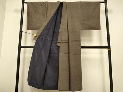 平和屋着物■男性 本場大島紬 横段文 正絹 逸品 DABA8924du
