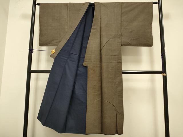 平和屋着物■男性 本場大島紬 80亀甲 総詰め 正絹 逸品 DABA8929du