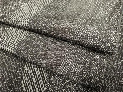平和屋着物●江戸小紋 間道 正絹 逸品 DABA8957du