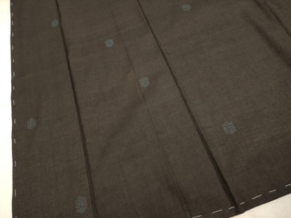 平和屋着物●結城紬 80亀甲 飛び亀甲柄 正絹 逸品 未使用 DABA8959du