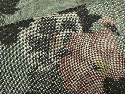 平和屋着物●本場大島紬 7マルキ 亀甲花文 正絹 逸品 DABA8960du