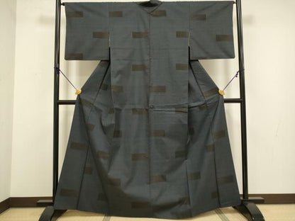 平和屋着物●本場大島紬 7マルキ 横段文 正絹 逸品 DABA8961du