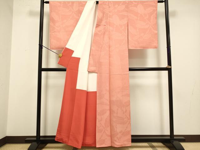 平和屋着物●人間国宝 小宮康孝 江戸小紋 鮫小紋柄 枝葉地紋 反端付き 正絹 逸品 DABA8964du