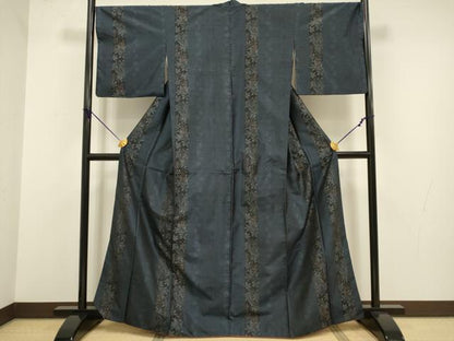 平和屋着物●本場大島紬 花間道 やまと誂製 正絹 逸品 DABA8971du