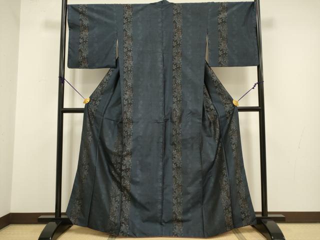 平和屋着物●本場大島紬 花間道 やまと誂製 正絹 逸品 DABA8971du