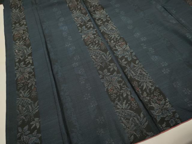 平和屋着物●本場大島紬 花間道 やまと誂製 正絹 逸品 DABA8971du