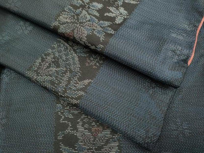 平和屋着物●本場大島紬 花間道 やまと誂製 正絹 逸品 DABA8971du