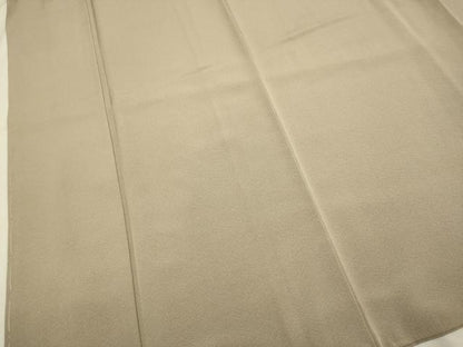 平和屋着物●本加賀友禅作家 上坊寺正良 色無地 白茶色 正絹 逸品 未使用 DABA8973du