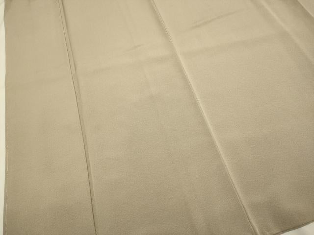 平和屋着物●本加賀友禅作家 上坊寺正良 色無地 白茶色 正絹 逸品 未使用 DABA8973du