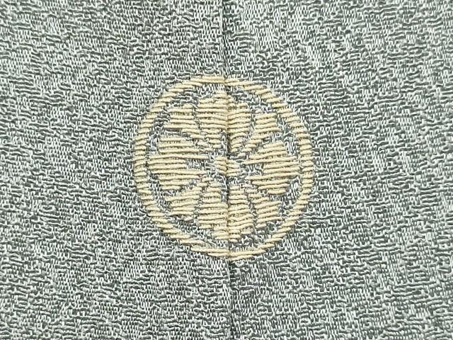 平和屋着物●上質な色無地 銀鼠色 正絹 逸品 DABA8974du