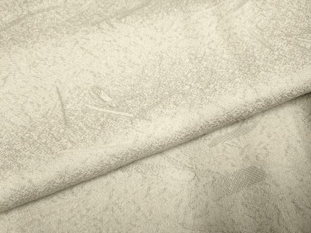 平和屋着物●上質な色無地　芝草地紋　素色　正絹　逸品　DABA8979du