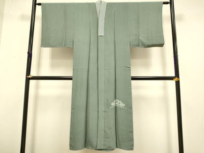 平和屋着物●男性 長襦袢 袷 絞り 大名行列 暈し染め 金彩 正絹 逸品 DABA8981du