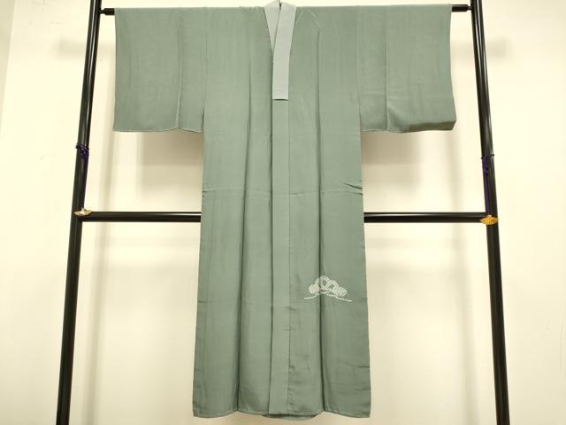 平和屋着物●男性 長襦袢 袷 絞り 大名行列 暈し染め 金彩 正絹 逸品 DABA8981du