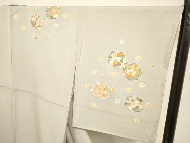 平和屋着物●京友禅の第一人者 松井青々 訪問着 花丸文 暈し染め 金彩 ロング丈 正絹 逸品 DABA8985du