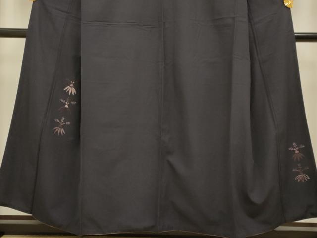 平和屋着物▼訪問着 総刺繍 草葉文 正絹 逸品 DABA8995du