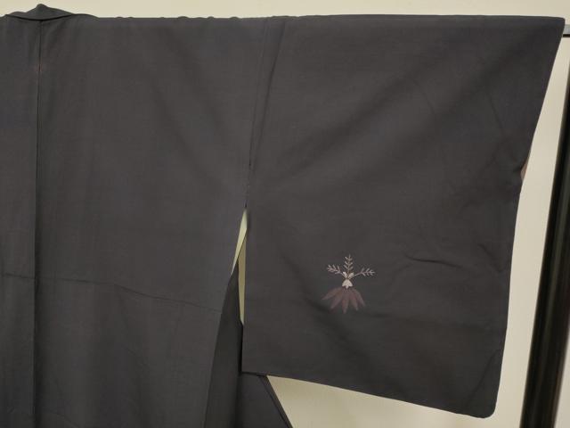 平和屋着物▼訪問着 総刺繍 草葉文 正絹 逸品 DABA8995du