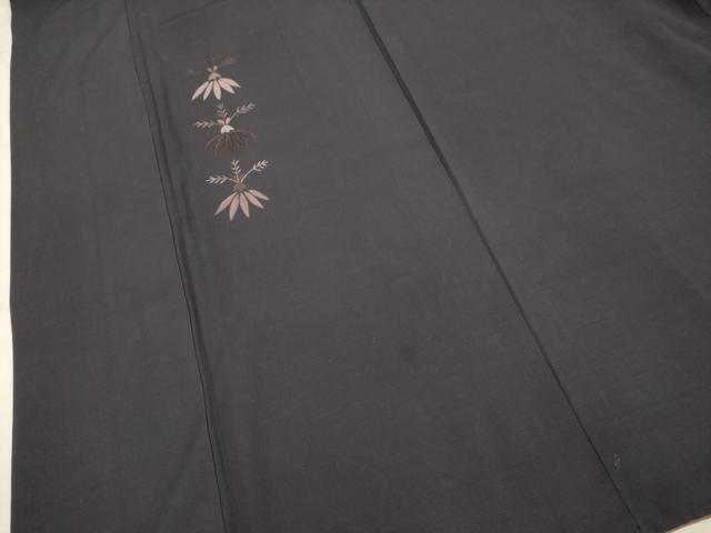 平和屋着物▼訪問着 総刺繍 草葉文 正絹 逸品 DABA8995du