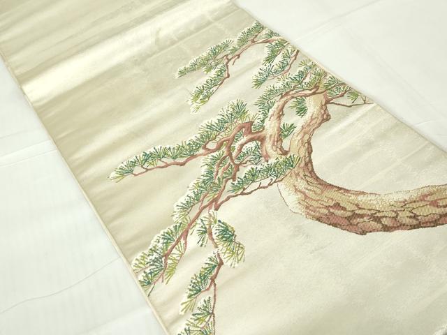平和屋着物◎太鼓柄袋帯　枝松文　正絹　逸品　DABA9025qa