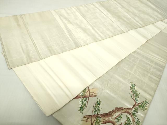 平和屋着物◎太鼓柄袋帯　枝松文　正絹　逸品　DABA9025qa