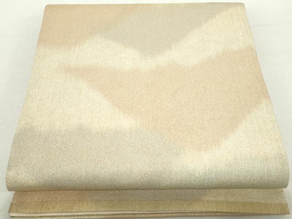 平和屋着物◎砂子綴れ　全通柄袋帯　幾何学文　正絹　逸品　DABA9173qa