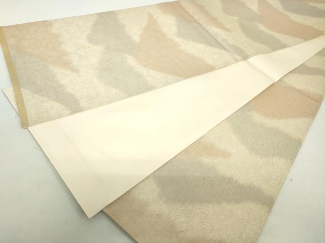 平和屋着物◎砂子綴れ　全通柄袋帯　幾何学文　正絹　逸品　DABA9173qa