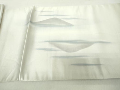 平和屋着物◎太鼓柄袋帯　風景シルエット文　正絹　逸品　DABA9194qa