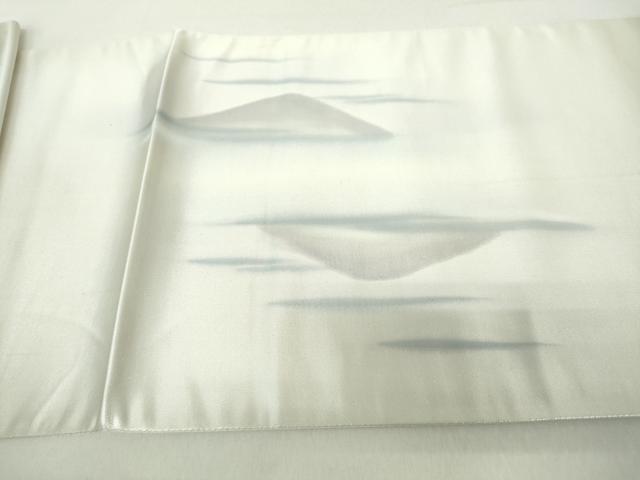 平和屋着物◎太鼓柄袋帯　風景シルエット文　正絹　逸品　DABA9194qa