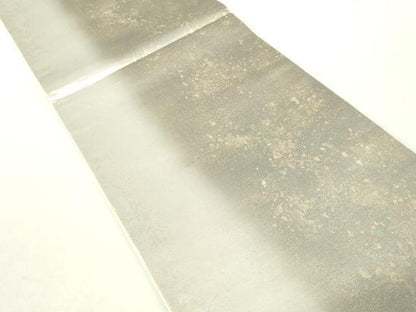 平和屋着物◎六通柄袋帯　霞文　流文シルク箔　正絹　逸品　DABA9195qa