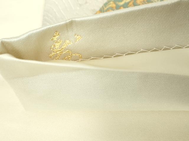 平和屋着物◎西陣　高島織物謹製　六通柄袋帯　唐織　華燭錦　重ね山更紗花文　金銀糸　正絹　逸品　DABA9218qa