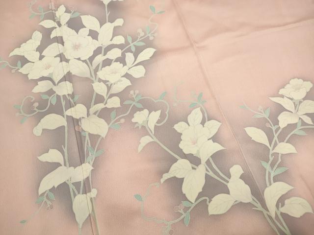 平和屋着物■訪問着 枝花文 暈し染め 正絹 逸品 DABA9434qa