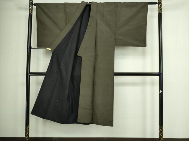 平和屋着物■男性　紬　絣文様　正絹　逸品　DABA9578sf